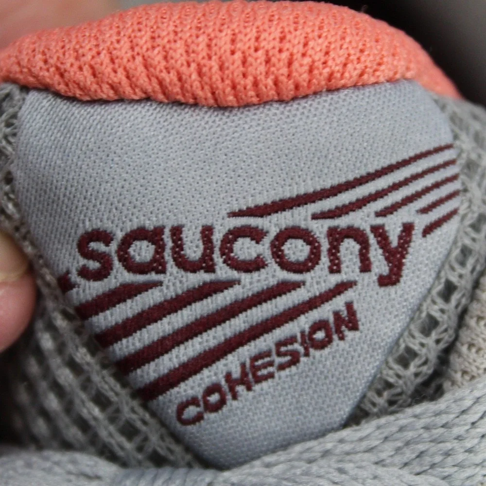 Saucony Cohesion Womens 8 W Running Shoes Sneakers Gray Orange‎